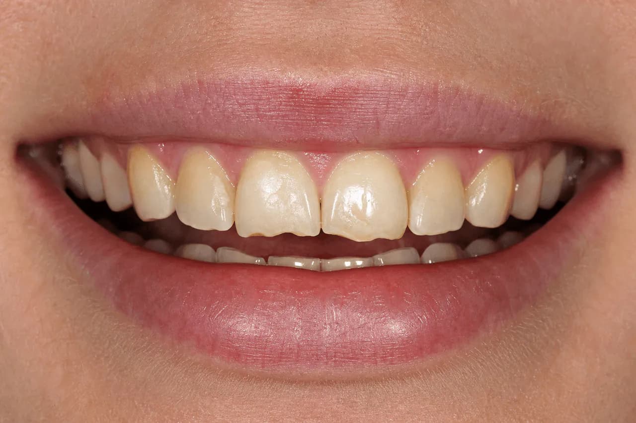 Before — Porselen lamina gülüş yenileme